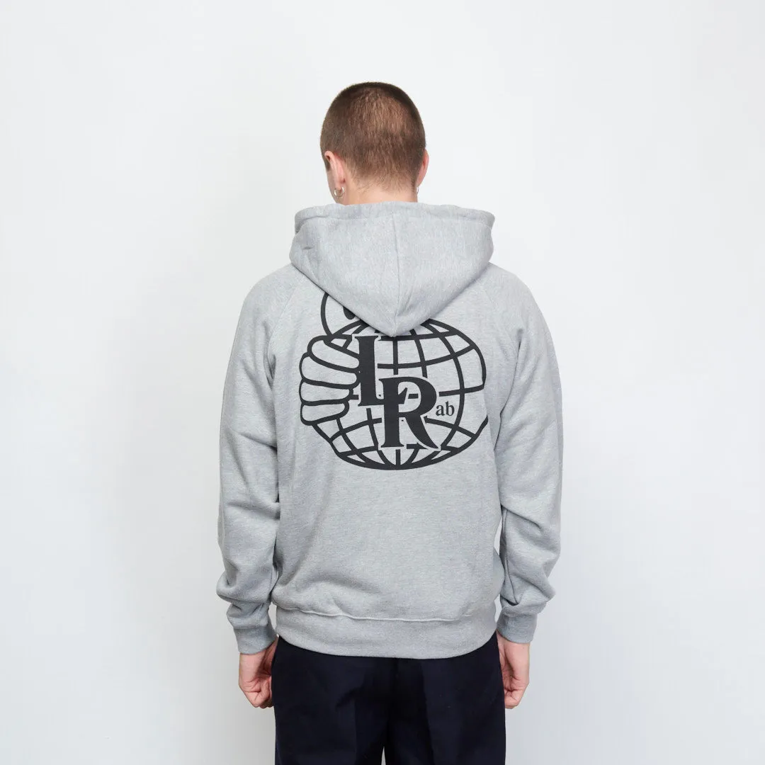 Last Resort AB - LRAB Atlas Monogram Zip-Hoodie (Heather Grey)