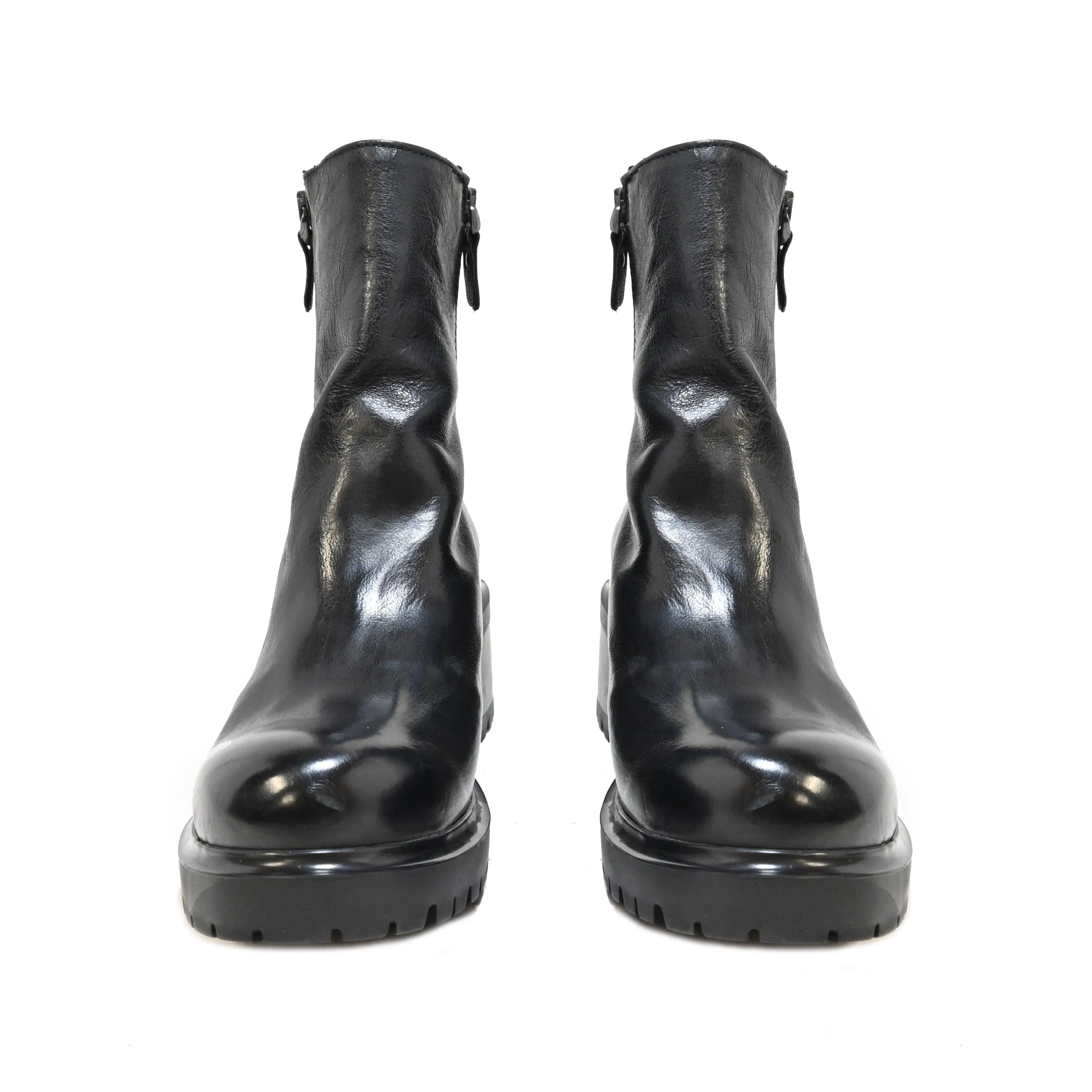 LINDA 04 - Ankle boot leather BLACK