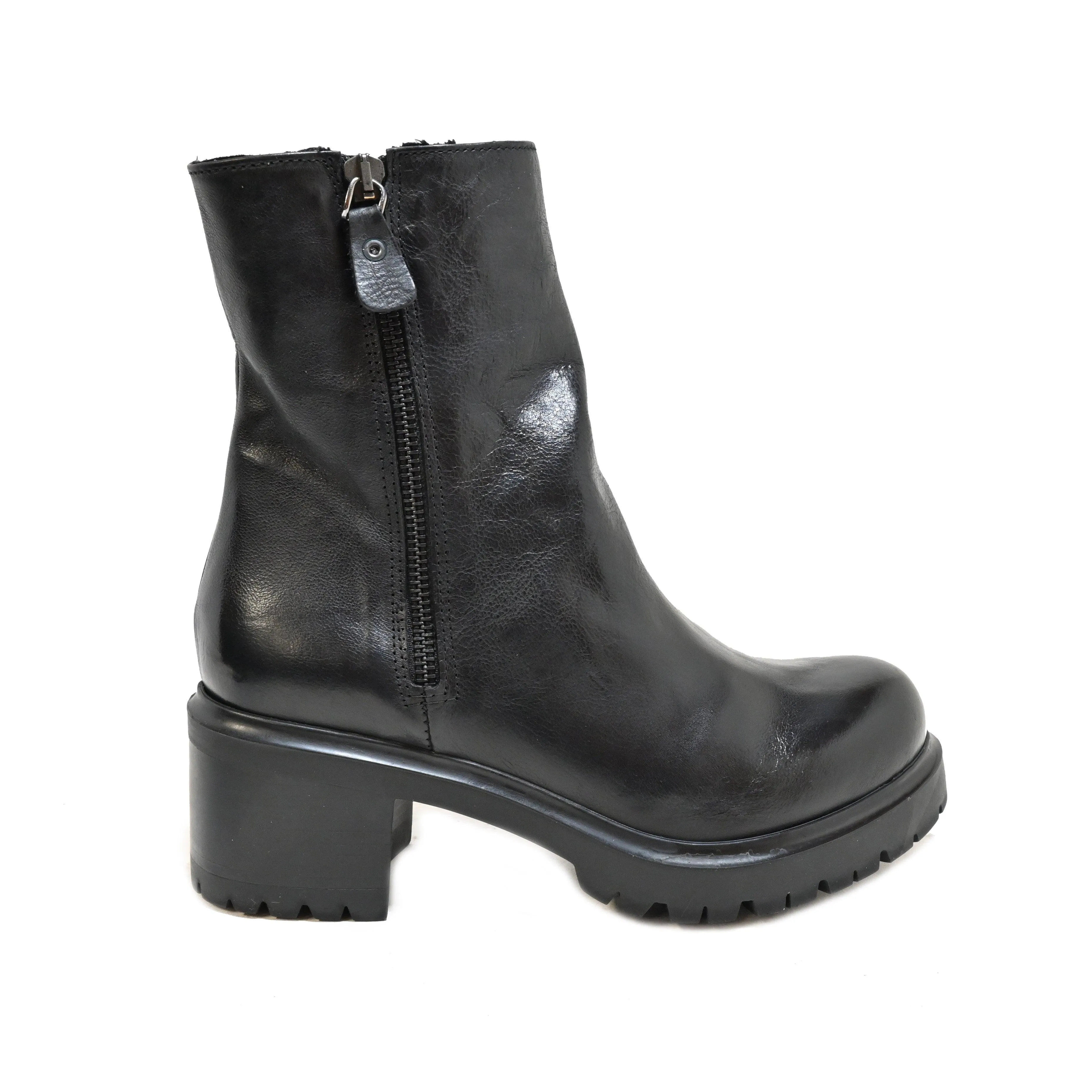 LINDA 04 - Ankle boot leather BLACK