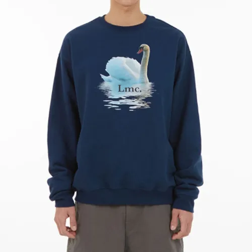 LMC  |Unisex Street Style Long Sleeves Logo Sweatshirts