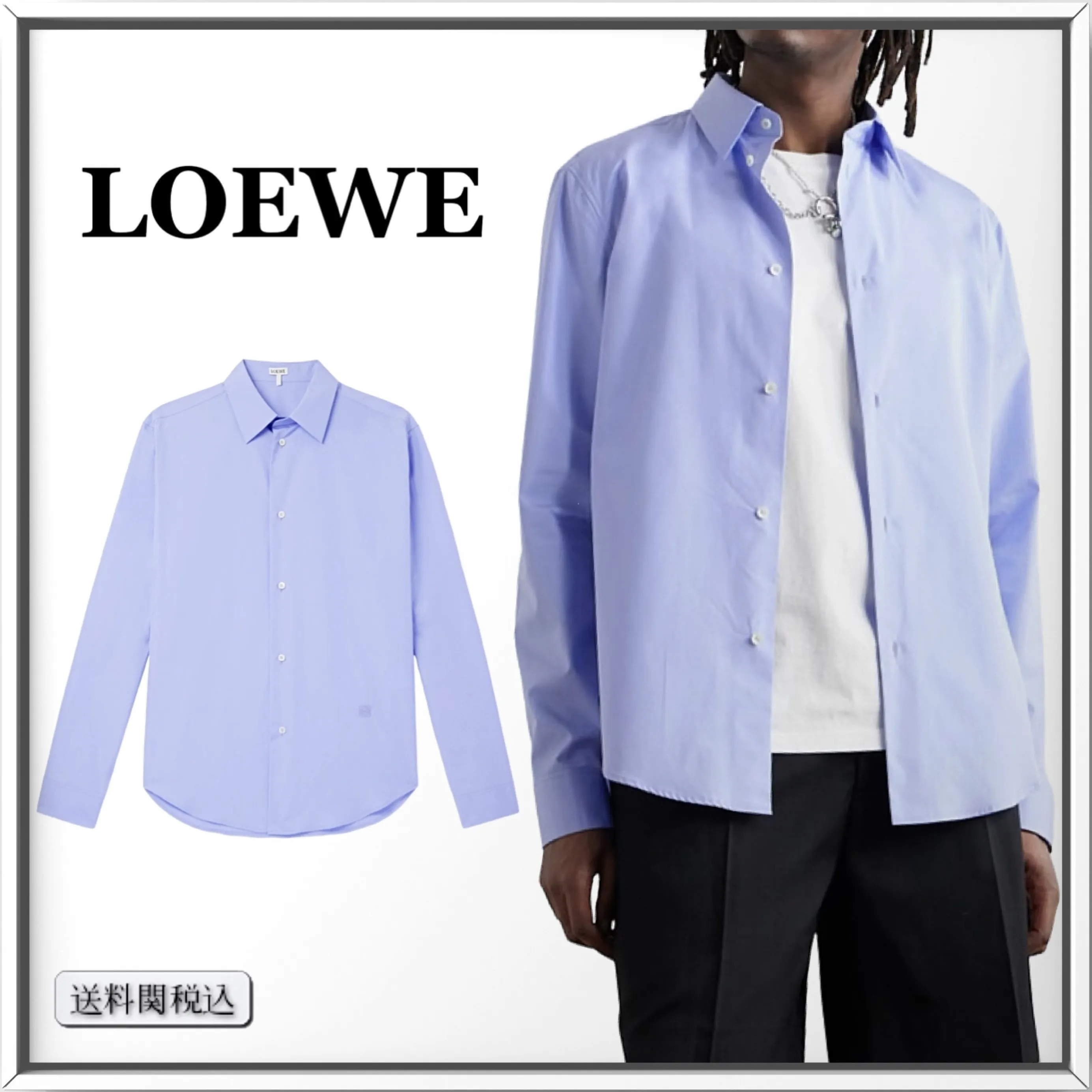 LOEWE  |Long Sleeves Cotton Logo Luxury FX Advantage / Exclusive