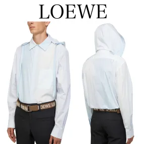 LOEWE  |Stripes Long Sleeves Cotton Luxury Shirts