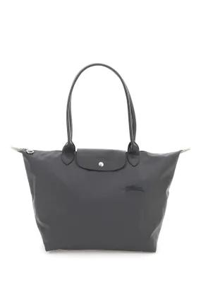 Longchamp    Longchamp Le Pliage Green L Tote Bag