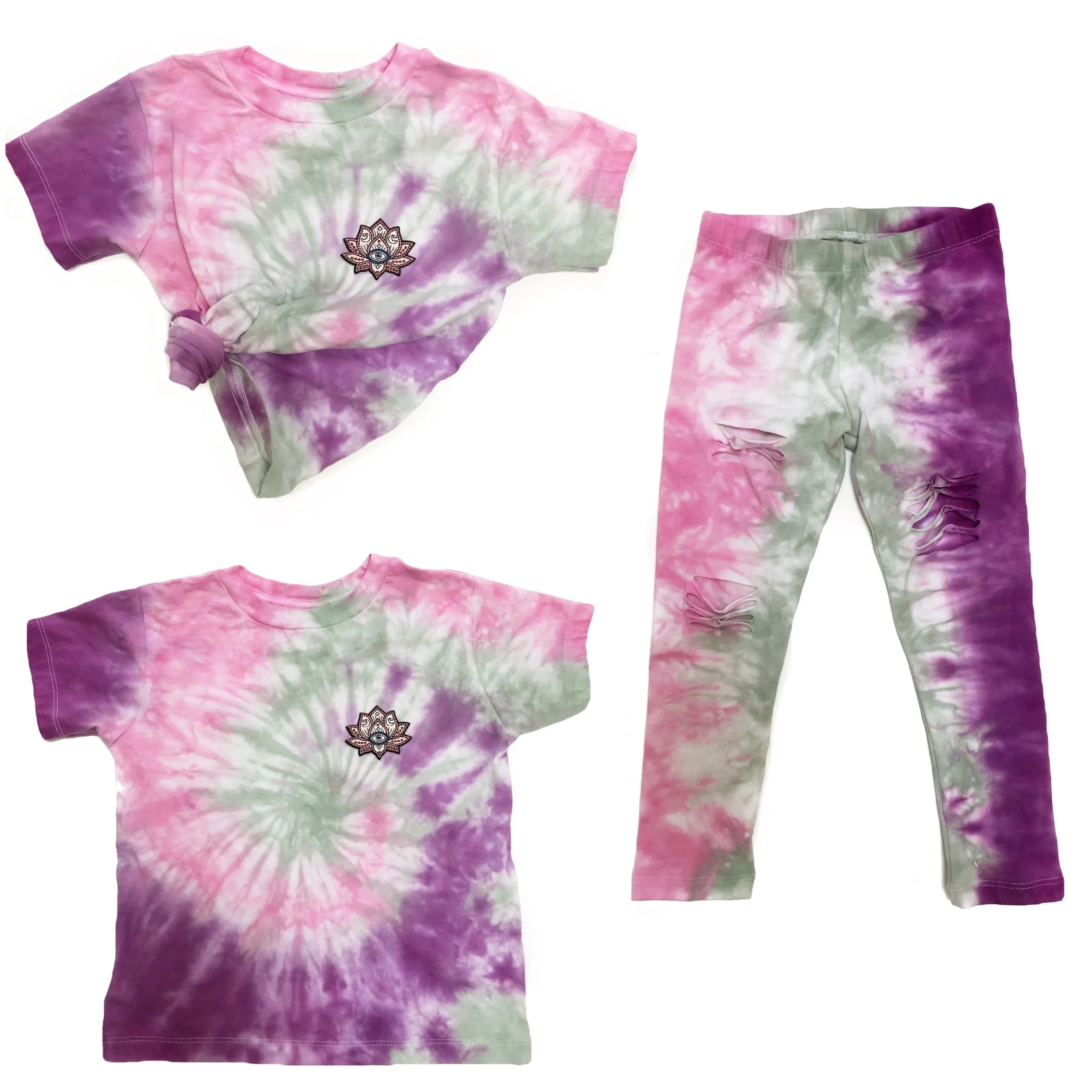 Lotus Blossom Tie Dye Leggings