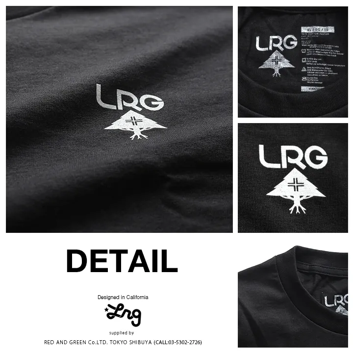 LRG  |Crew Neck Pullovers Unisex Street Style Cotton Short Sleeves