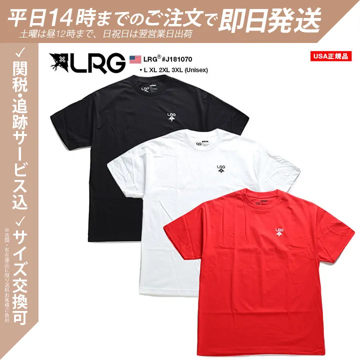 LRG  |Crew Neck Pullovers Unisex Street Style Cotton Short Sleeves