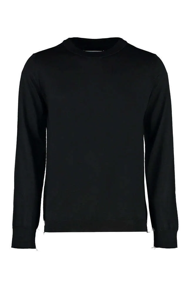 Maison Margiela  |Crew Neck Pullovers Monogram Unisex Wool Bi-color