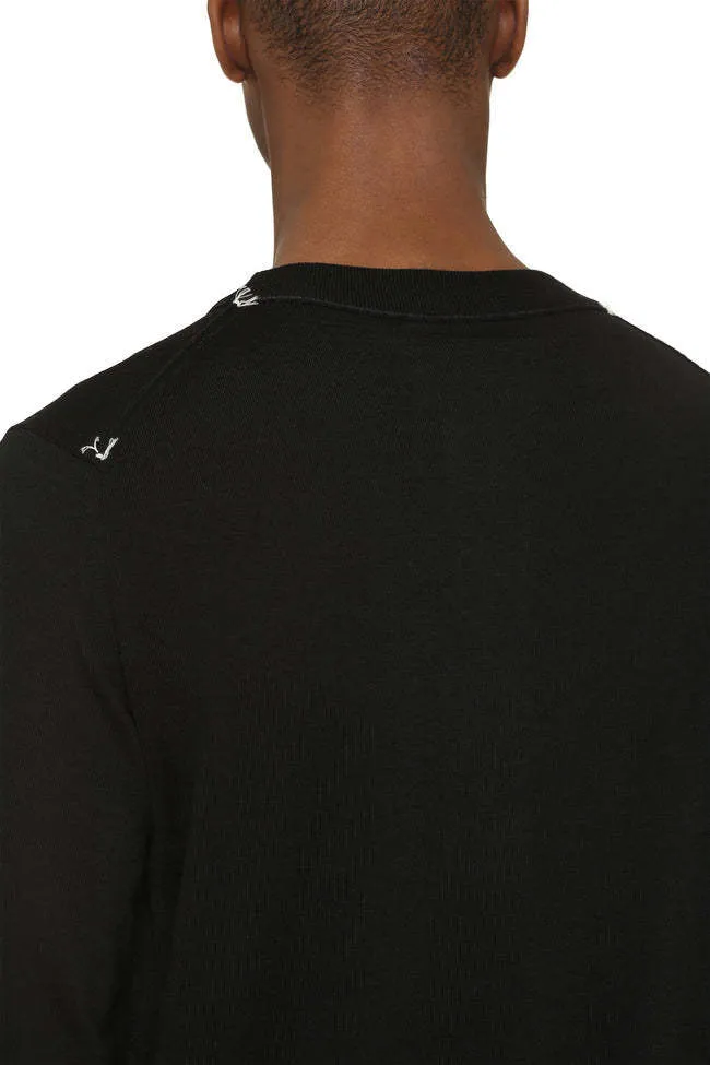 Maison Margiela  |Crew Neck Pullovers Monogram Unisex Wool Bi-color