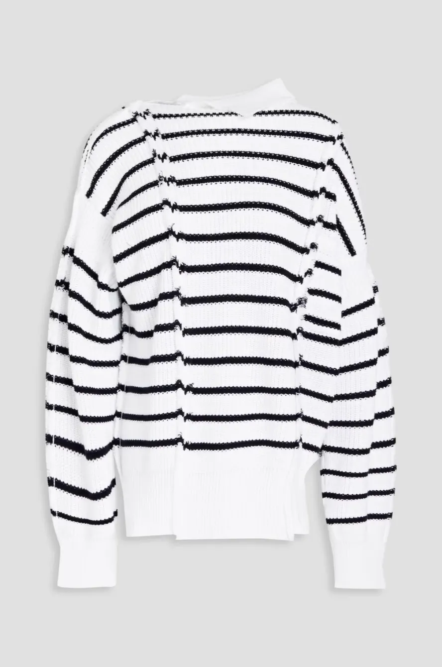 MARNI  |Crew Neck Stripes Casual Style Rib Street Style Long Sleeves