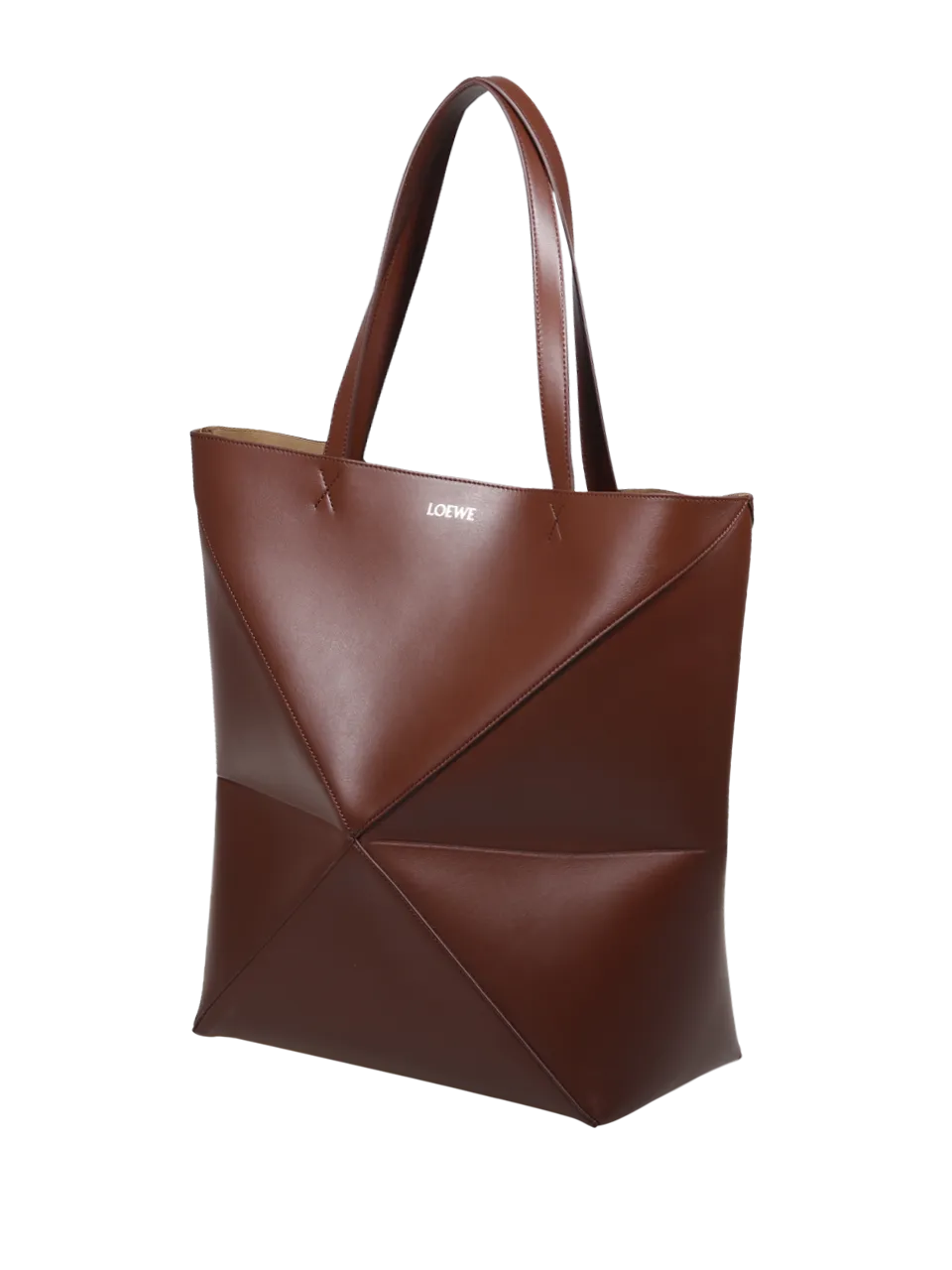 MEN LOEWE BORDEAUX CALF SKIN LARGE PUZZLE FOLD TOTE BAG