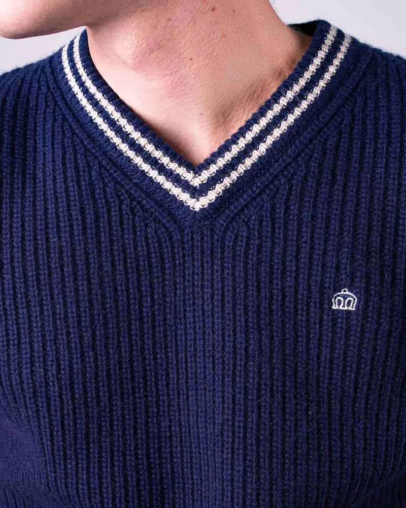 Merc London BRECON Knit Navy