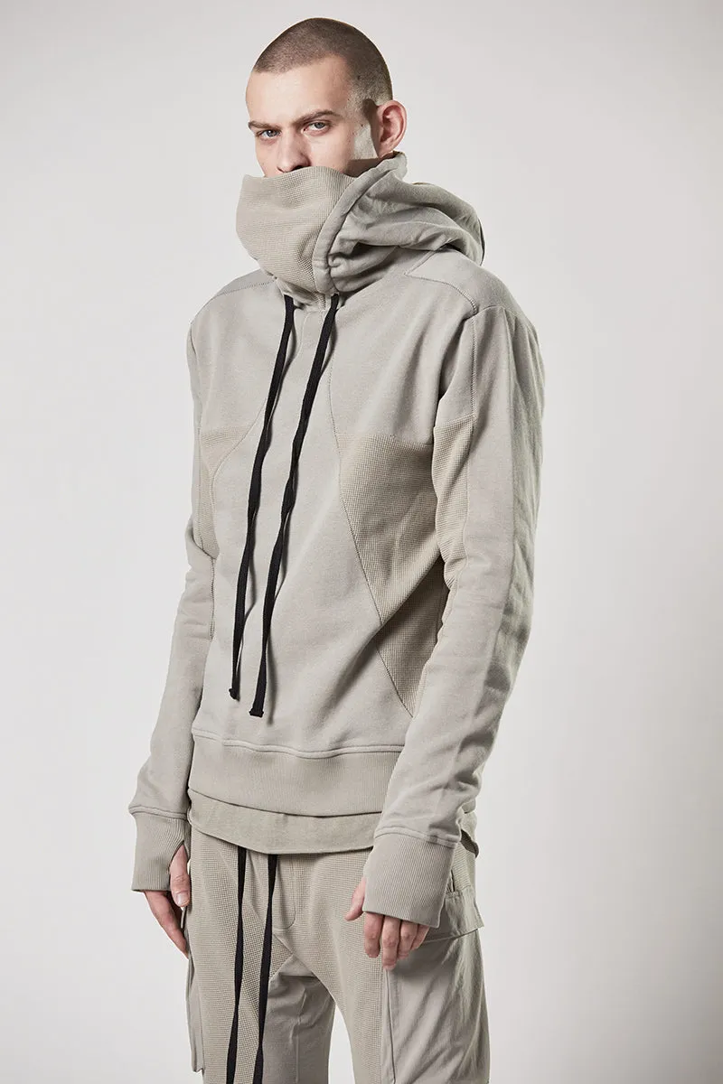 MOONBEAM HOODED MATMIX SWEATER