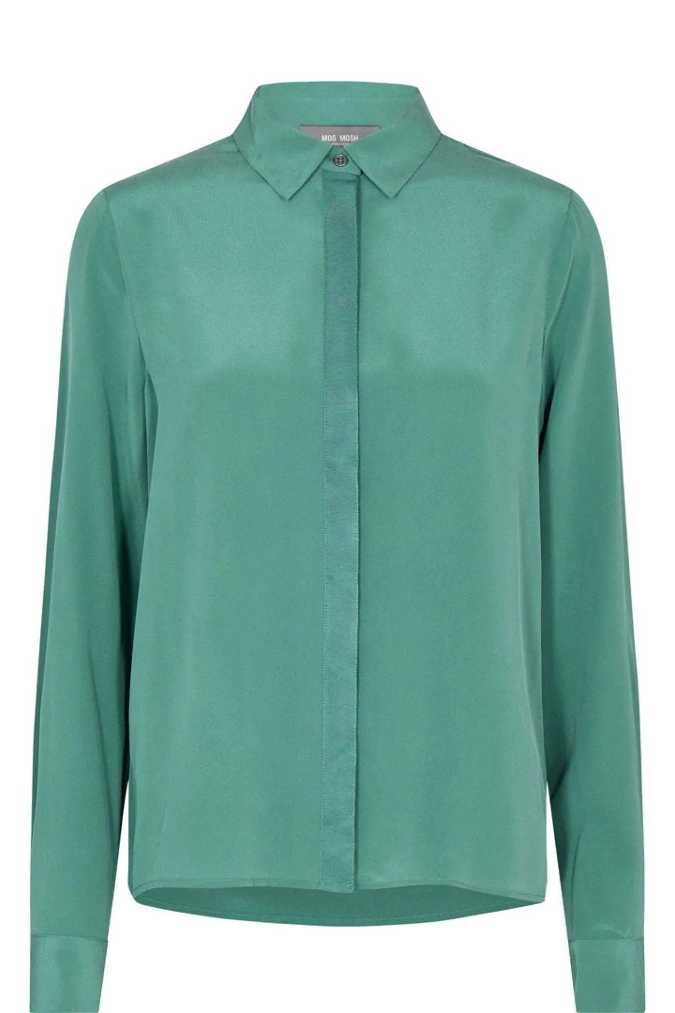 Mos Mosh - Finley Silk Shirt Blue Spruce