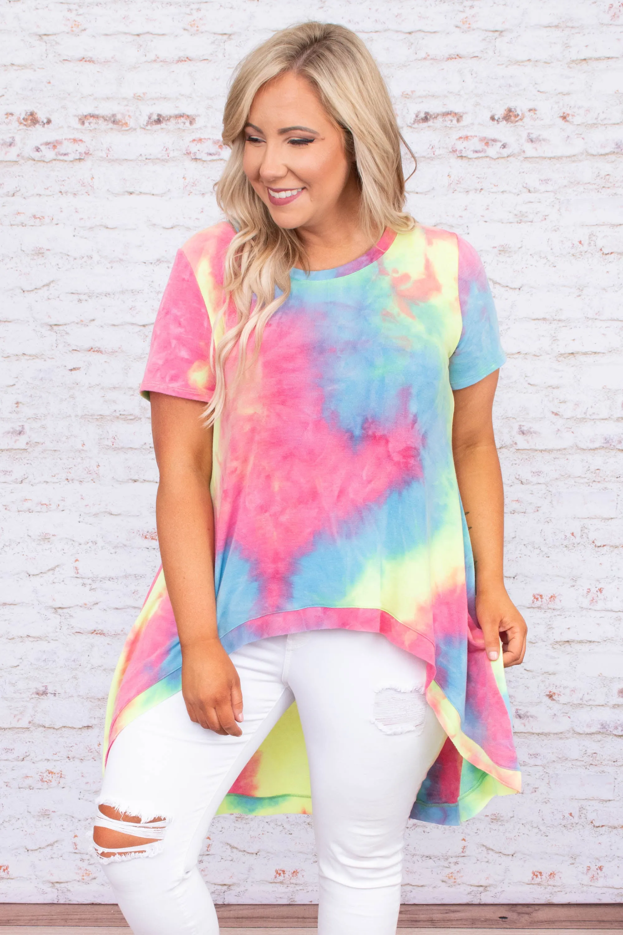 Music Of The Sun Top, Pink Multi