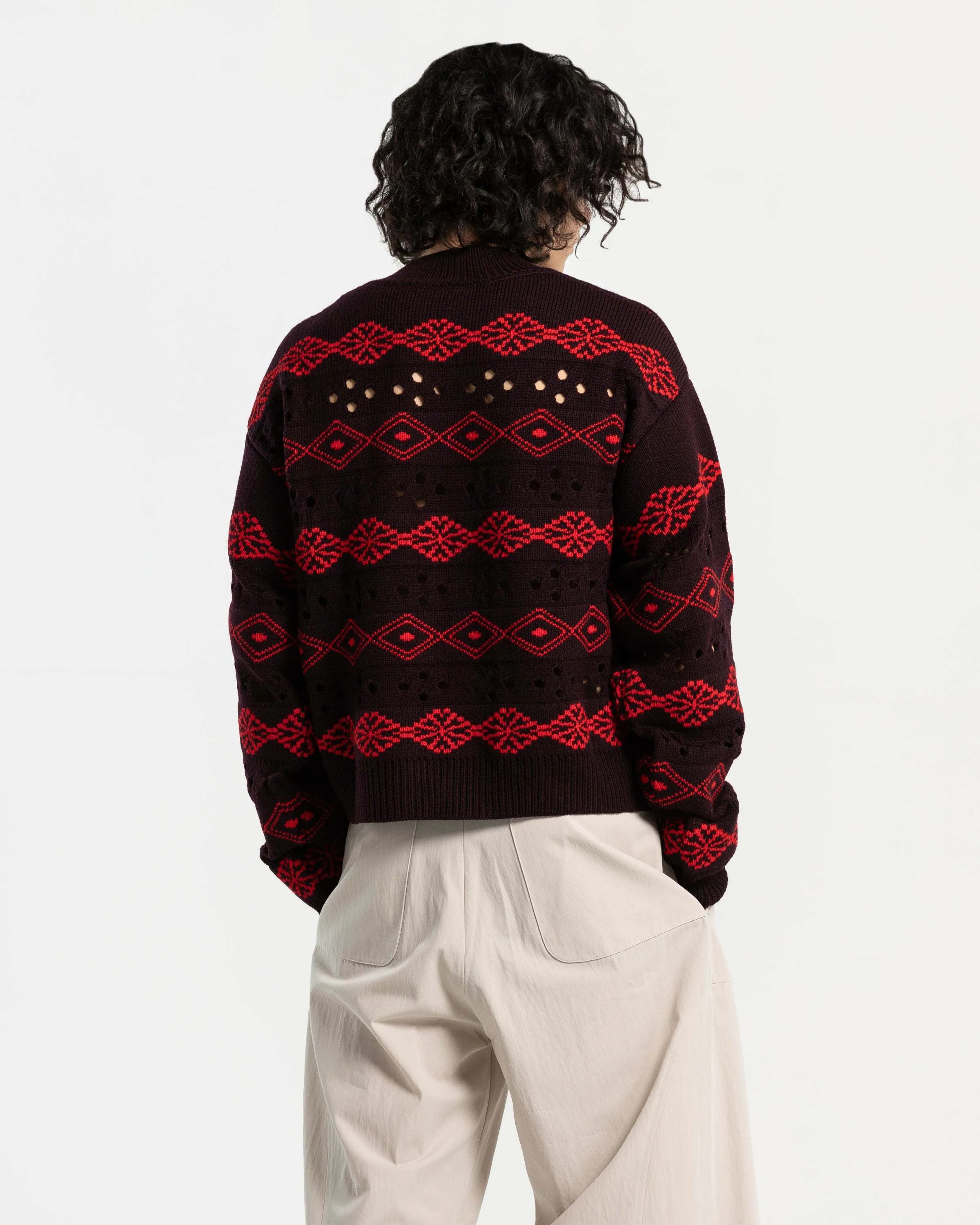 NAMACHEKO  |Crew Neck Wool Long Sleeves Sweaters