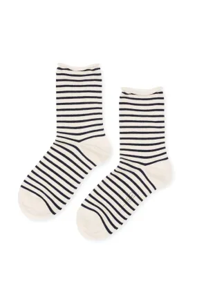 NAUTICAL STRIPE CREW SOCKS BY HANSEL FROM BASEL