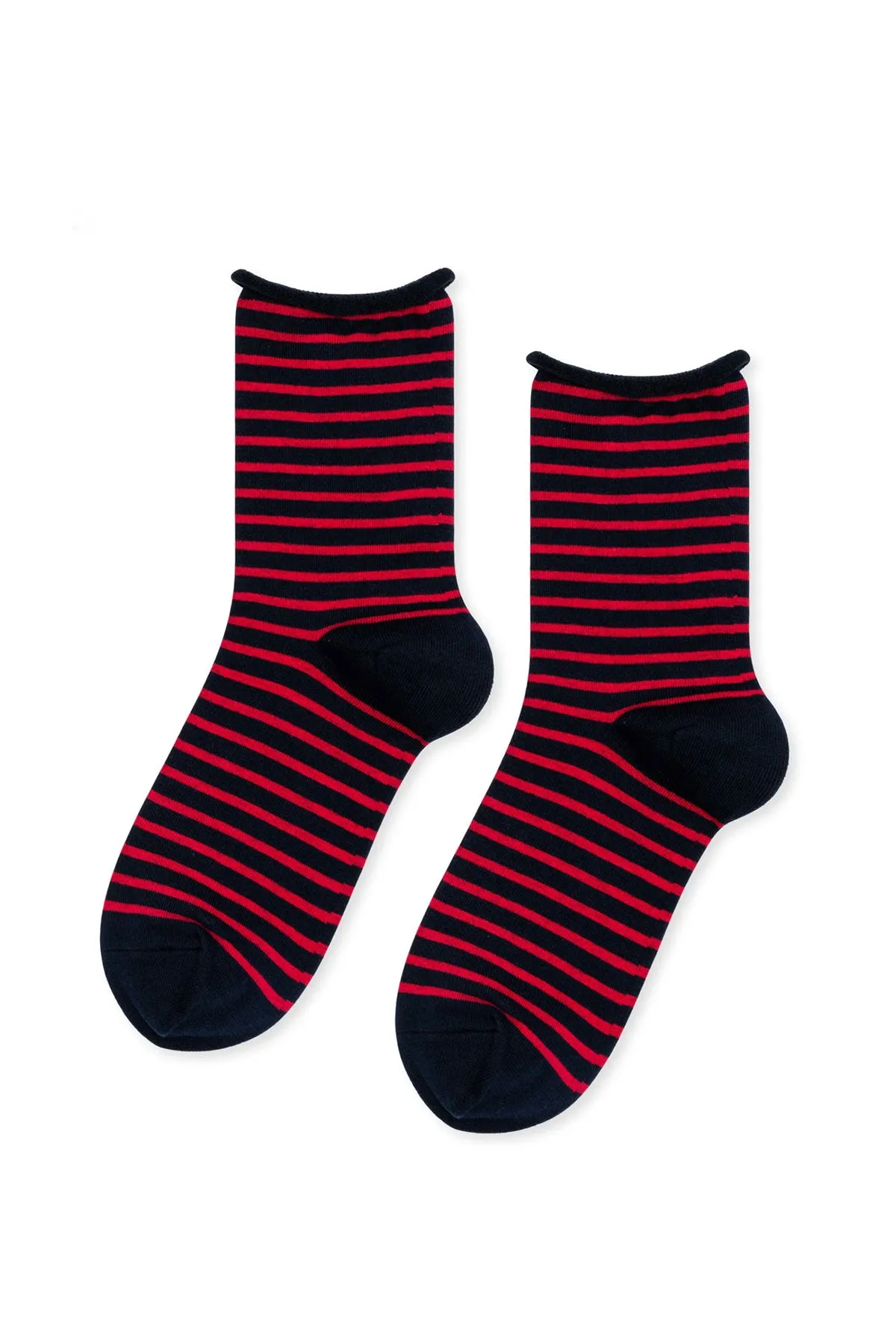 NAUTICAL STRIPE CREW SOCKS BY HANSEL FROM BASEL