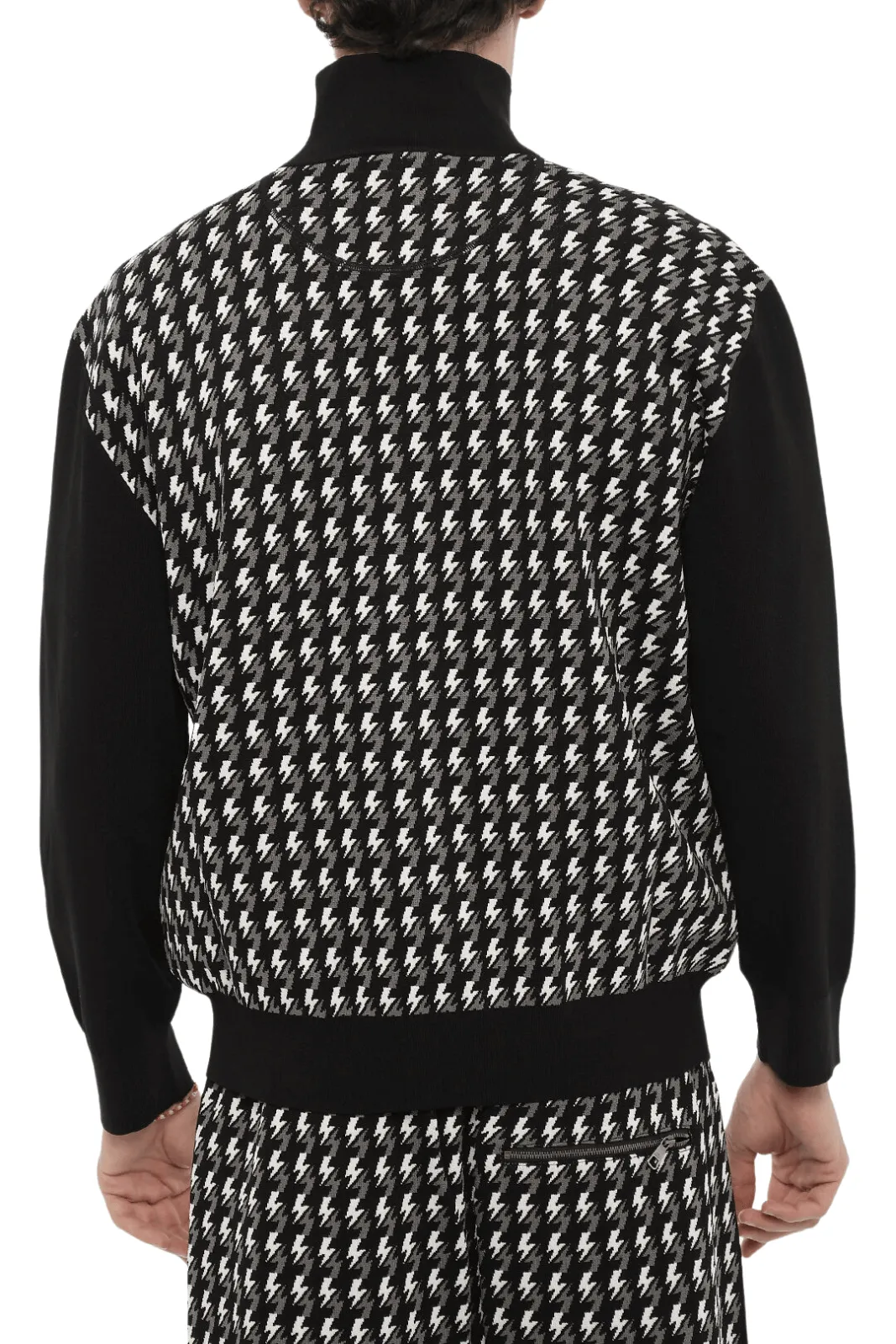 Neil Barrett Blouson Fit Embroidered Sweater