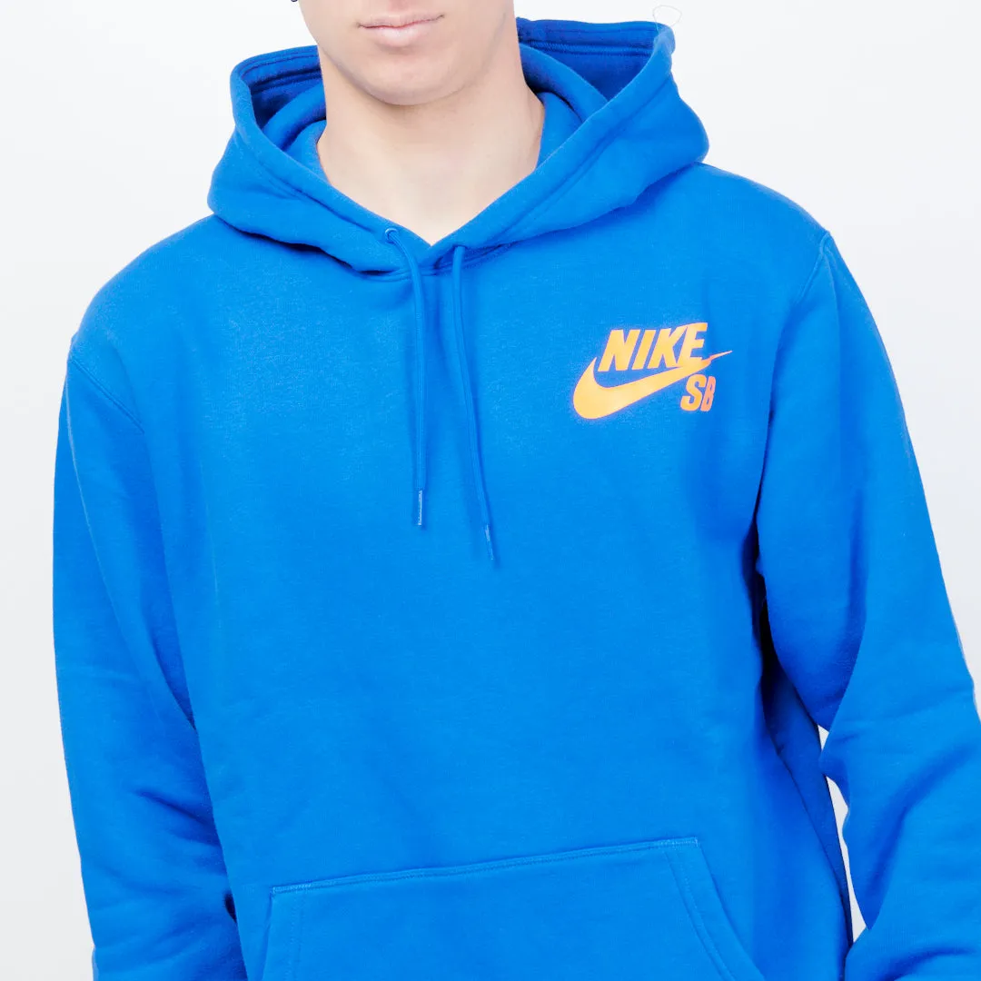 Nike SB Icon Hoodie - Game Royal / Total Orange