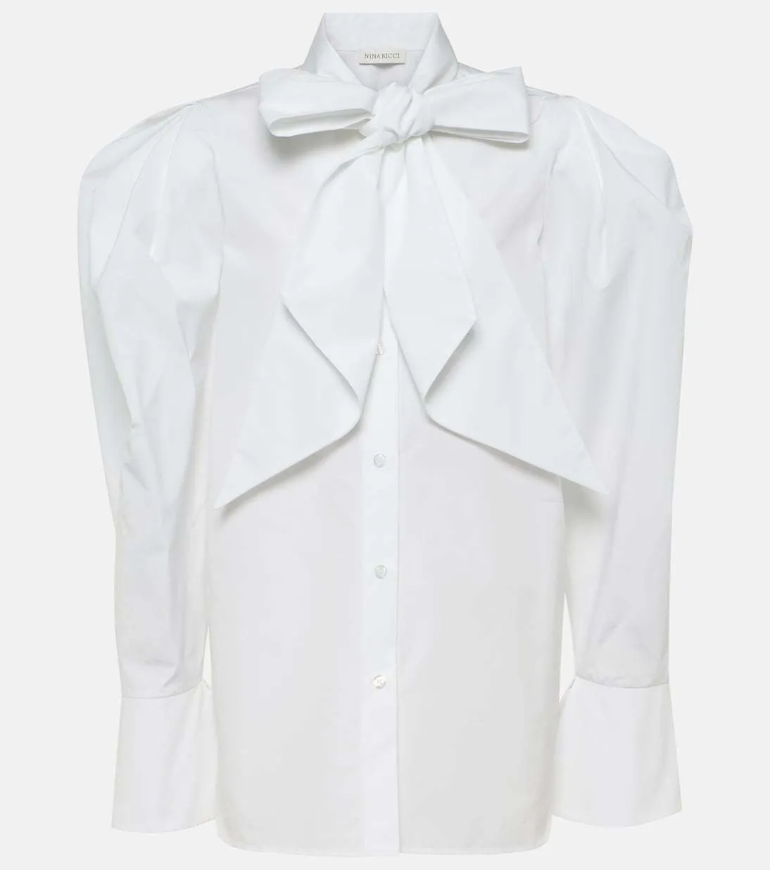 NINA RICCI  |Casual Style Street Style Long Sleeves Plain Cotton