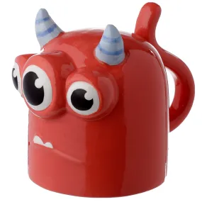 Novelty Upside Down Ceramic Mug - Red Monstarz Monster UMUG07