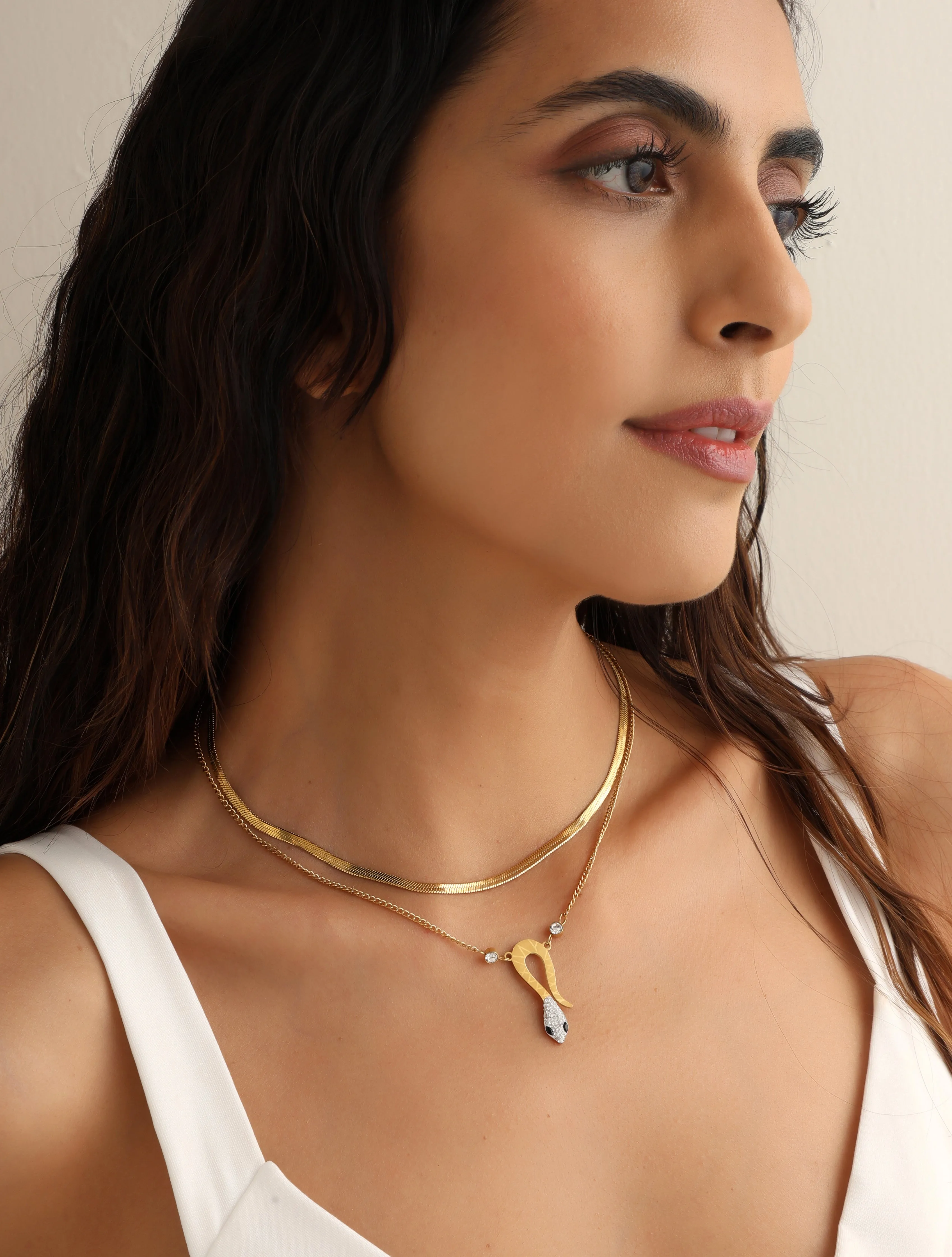 Oasis Snake Layered Necklace