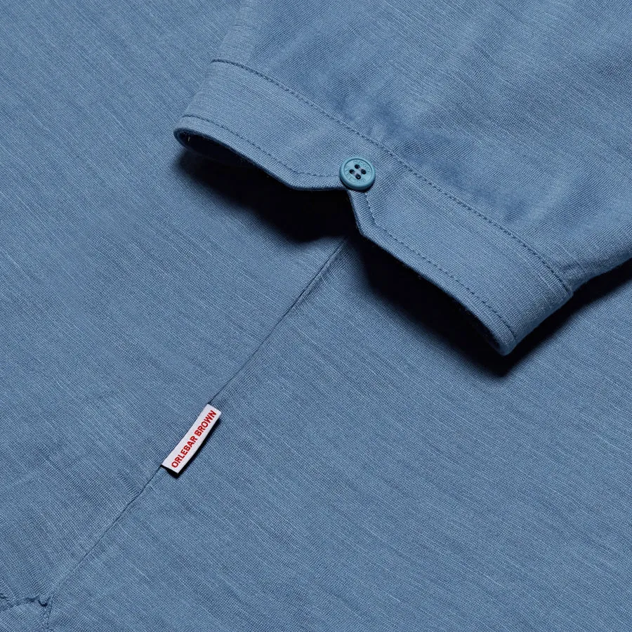 Orlebar Brown - Sebastian Merino Polo Shirt in Blue Haze