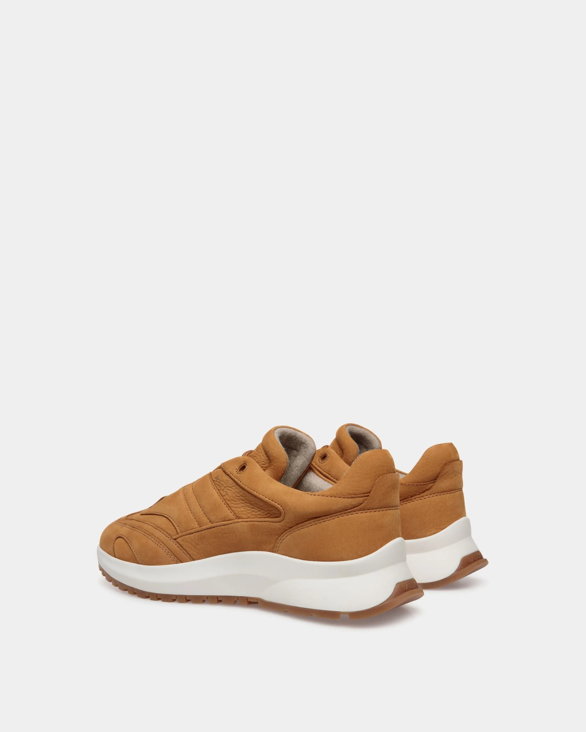 Outline Sneaker in Brown Nubuck Leather