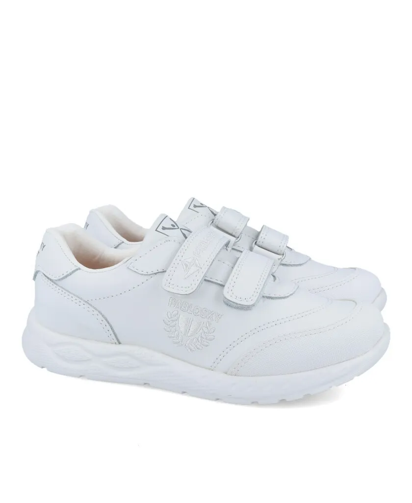 Pablosky 296900 Unisex white trainer shoes