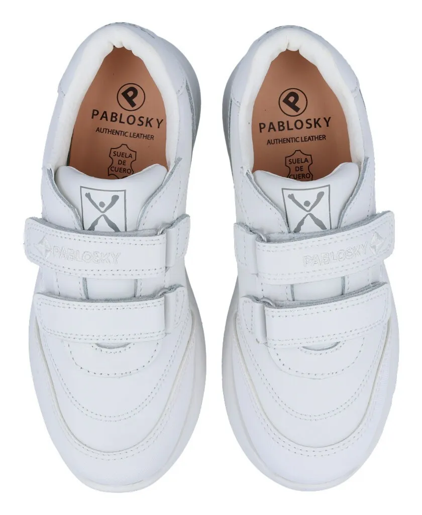 Pablosky 296900 Unisex white trainer shoes