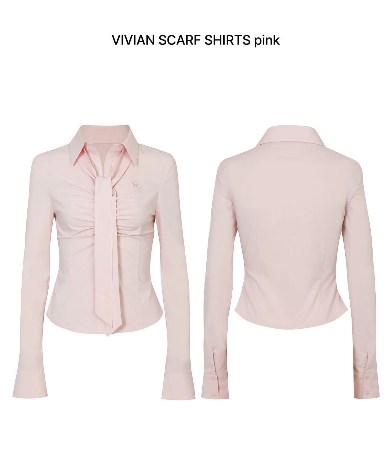 PAIN OR PLEASURE  |★PAIN OR PLEASURE★ VIVIAN SCARF SHIRT (3color)