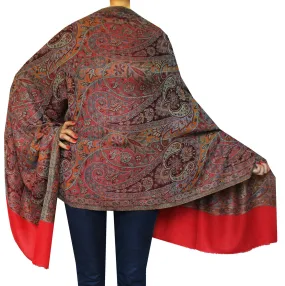 Paisley Wool Womens Scarf Shawl Gift Indian Clothing (84 x 30 inches)