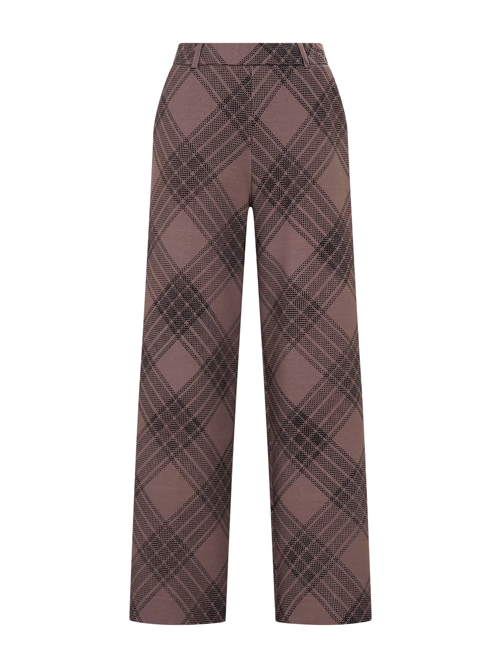 Pantalone ampio in tessuto Digital Wool - FANT.PINE BARK