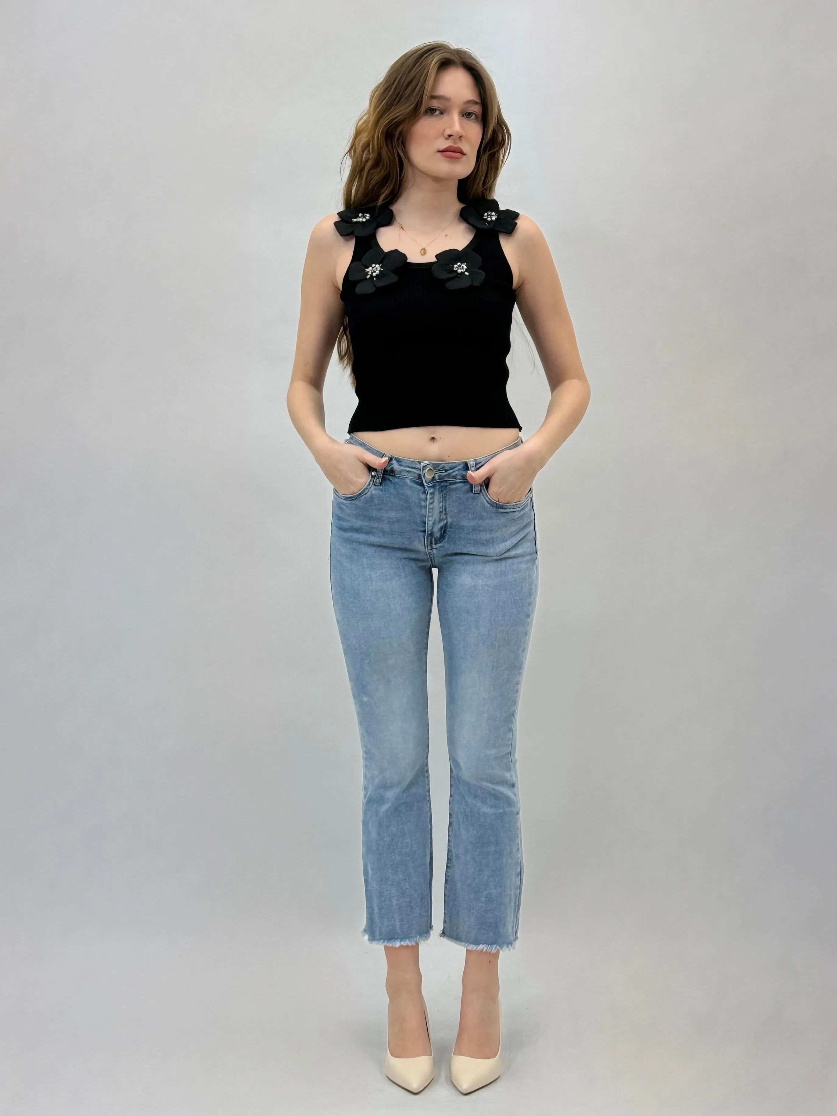 Pantaloni jeans flare