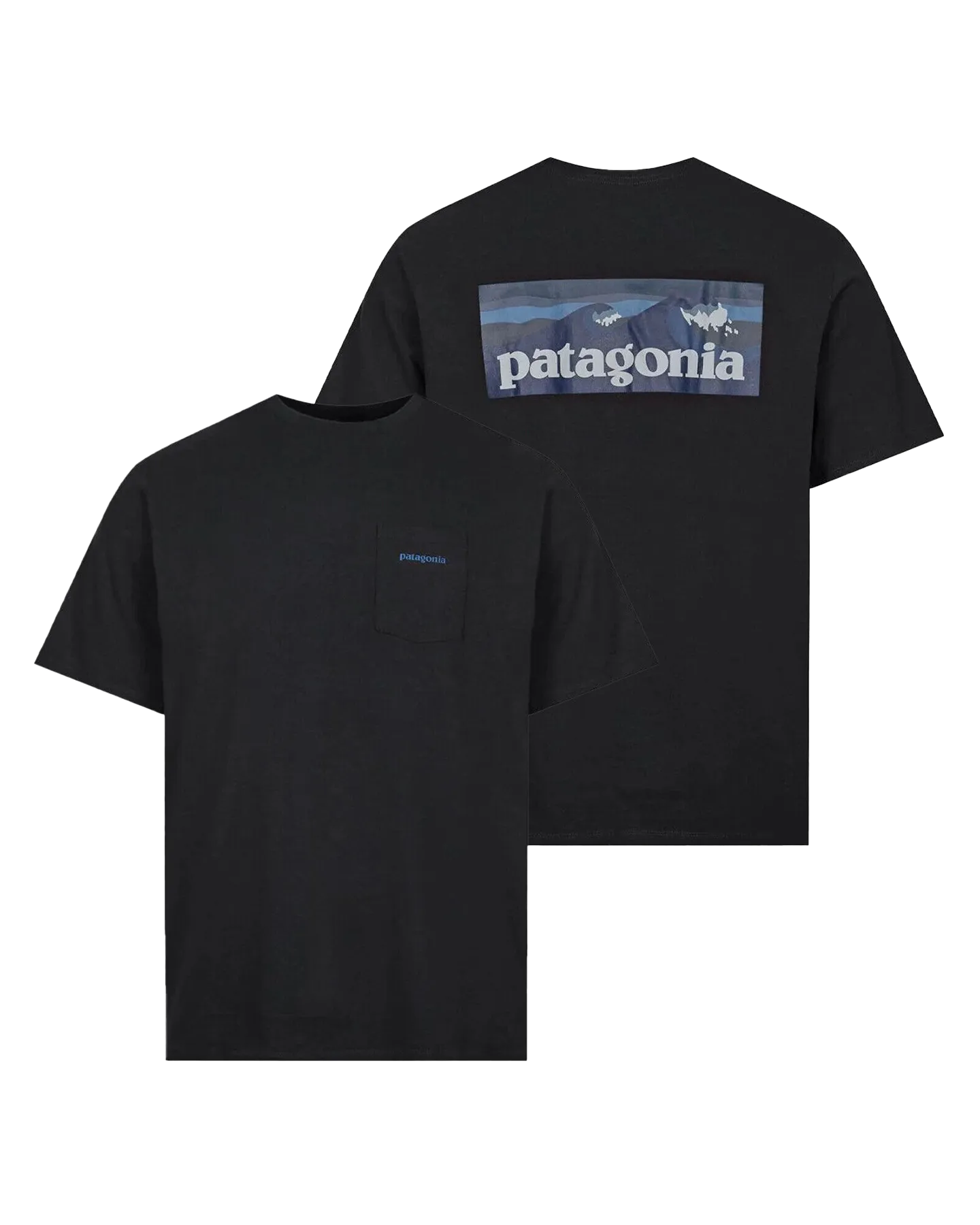 Patagonia Boardshort Logo Pocket Responsibili-Tee - Ink Black