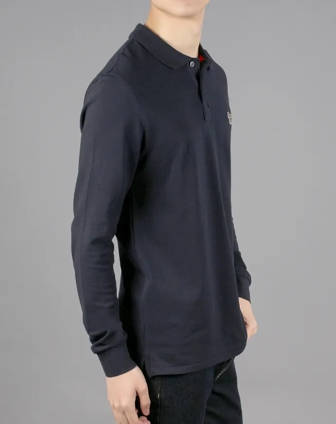 Paul Smith  |Long Sleeves Cotton Logo Polos