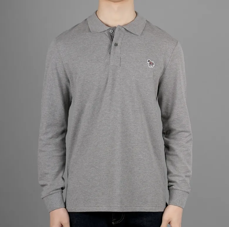 Paul Smith  |Long Sleeves Cotton Logo Polos