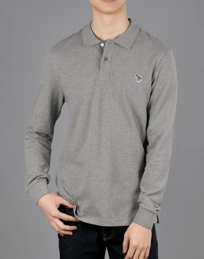 Paul Smith  |Long Sleeves Cotton Logo Polos