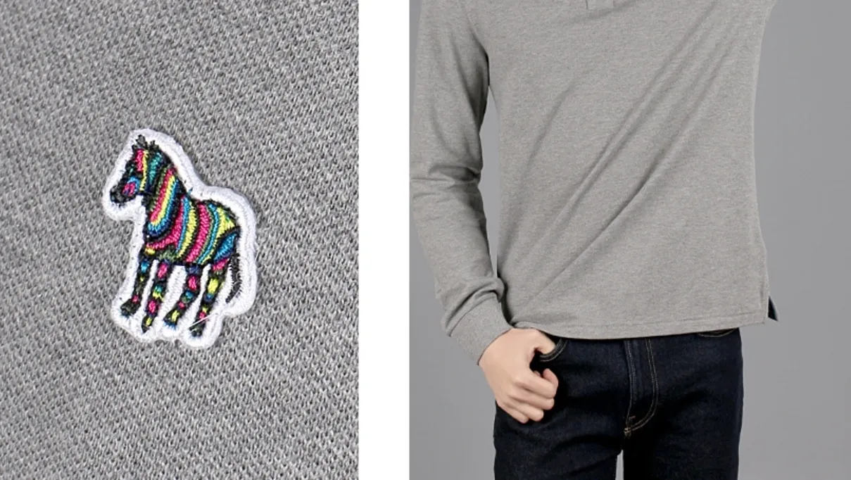 Paul Smith  |Long Sleeves Cotton Logo Polos