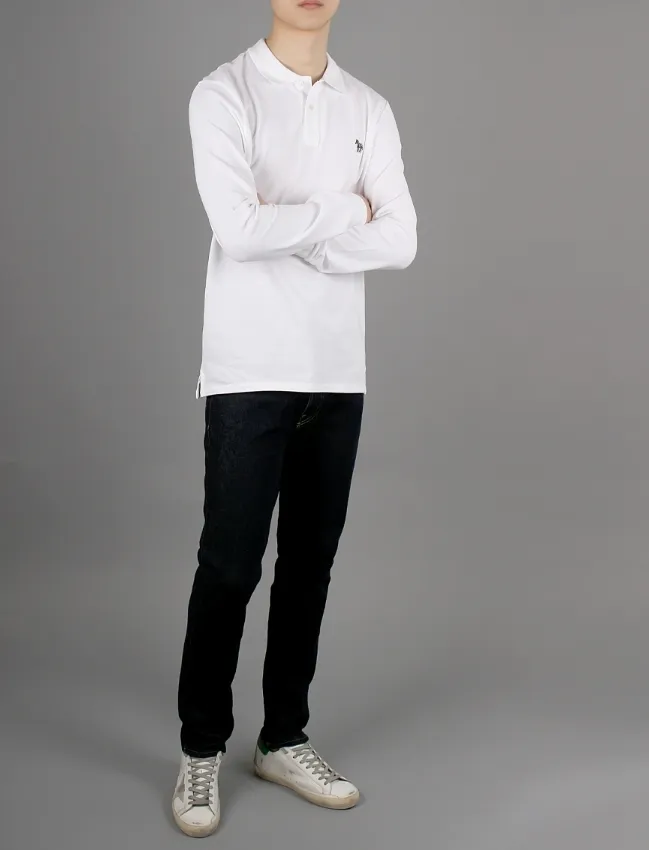 Paul Smith  |Long Sleeves Cotton Logo Polos