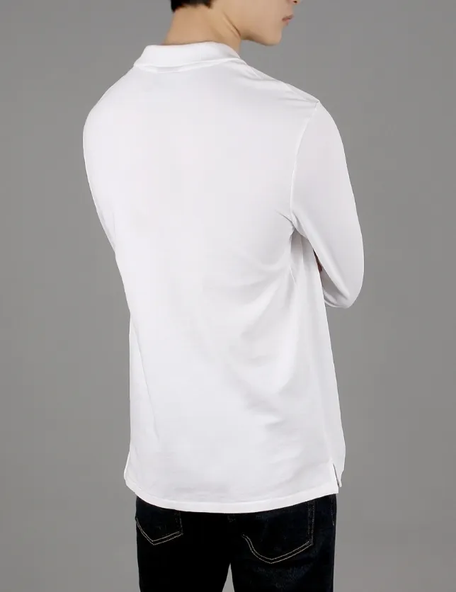 Paul Smith  |Long Sleeves Cotton Logo Polos