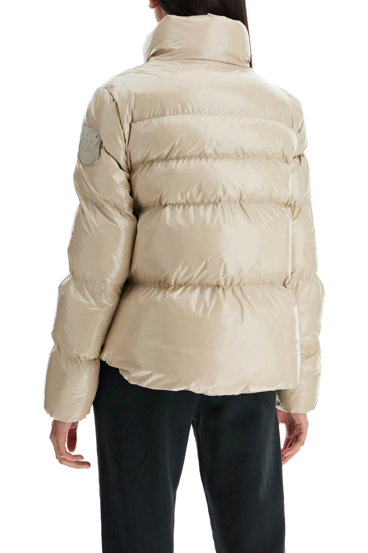 PINKO crystal nylon down jacket