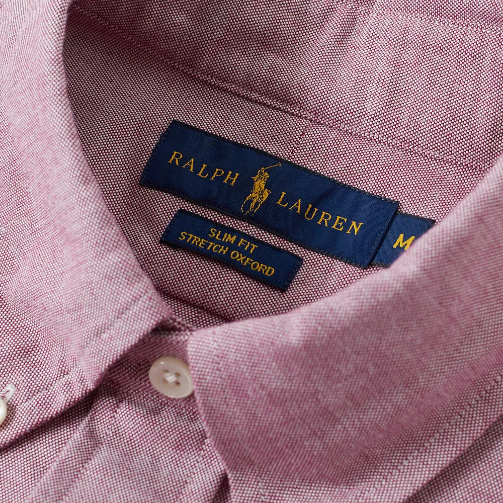 Polo Ralph Lauren Slim Fit Button Down Oxford ShirtCrimson