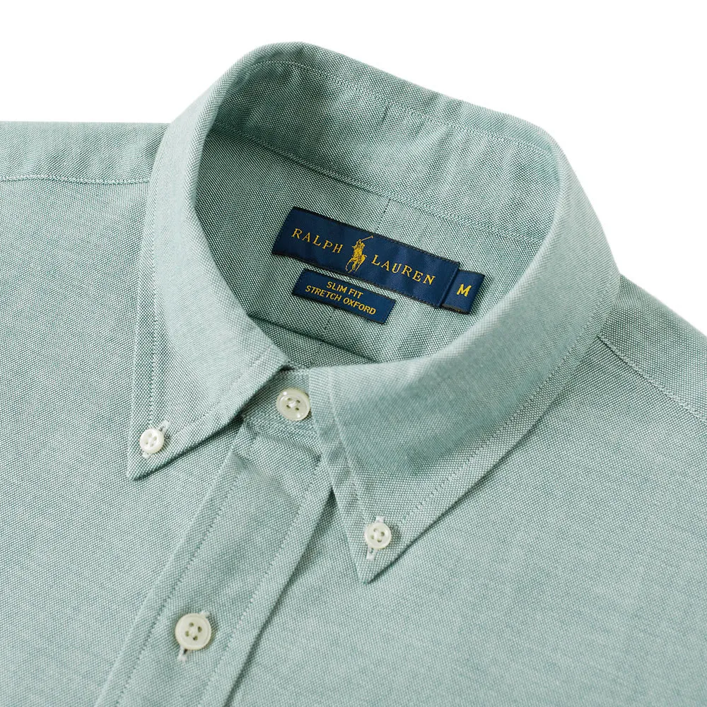 Polo Ralph Lauren Slim Fit Button Down Oxford ShirtGreen