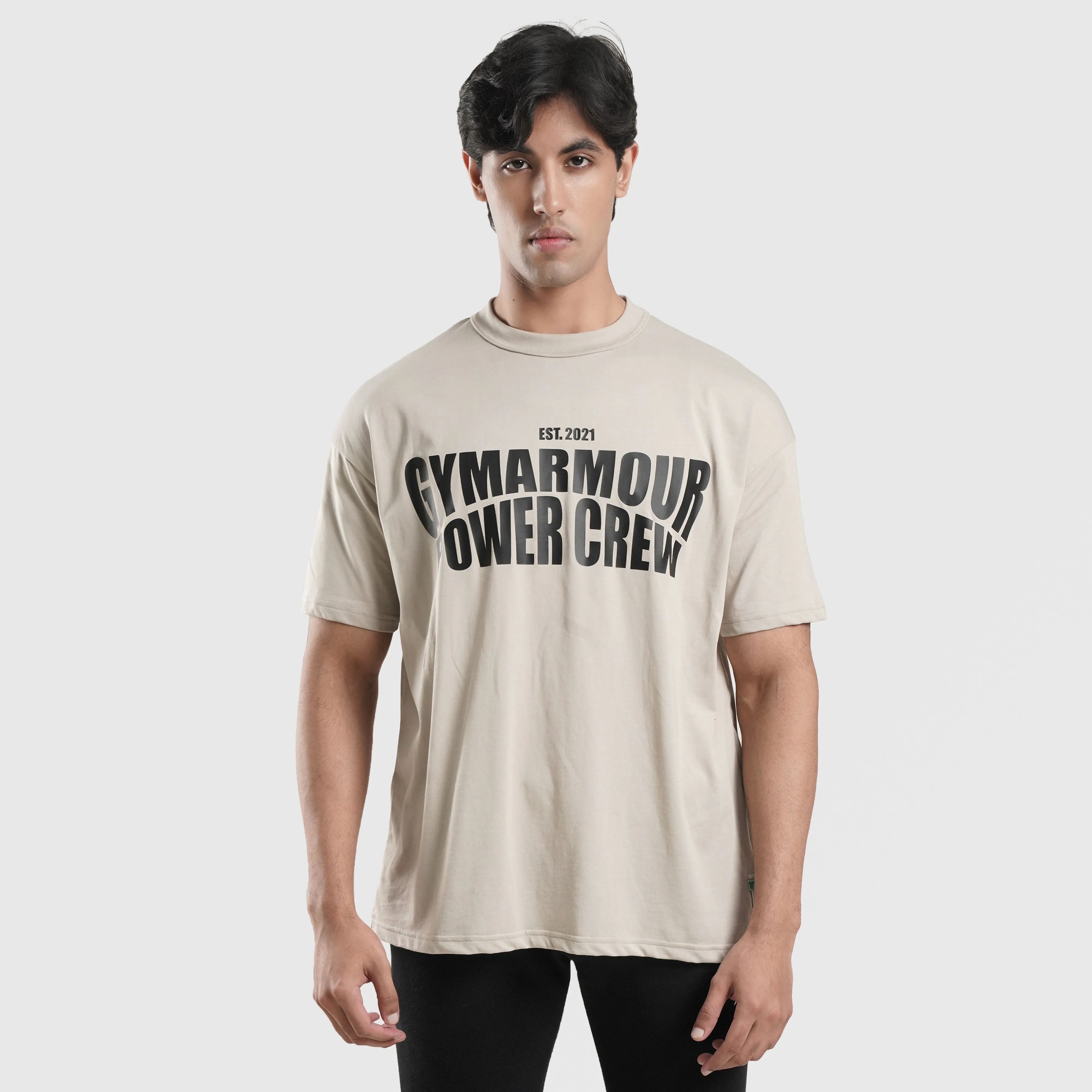 Power Crew Tee (Beige)