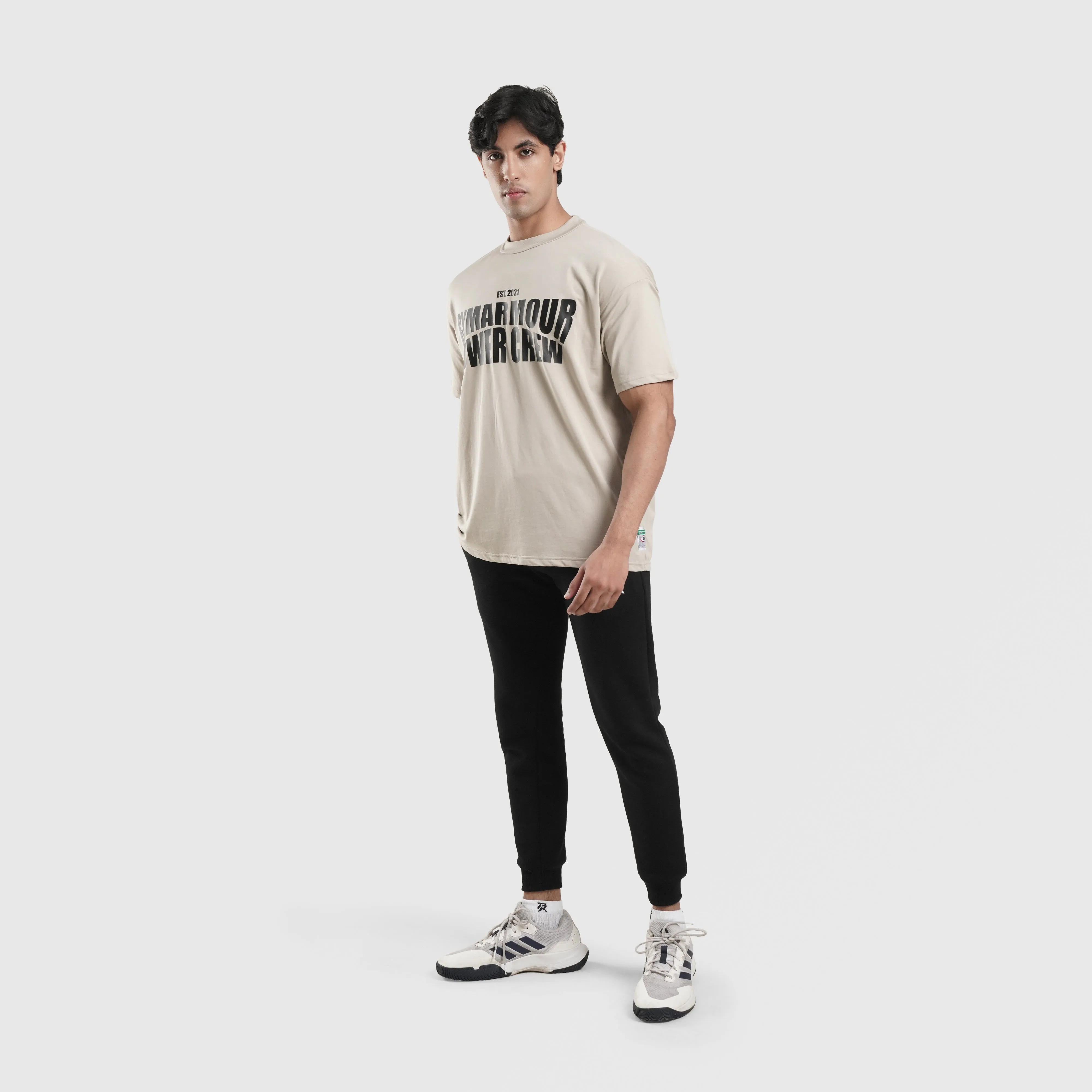 Power Crew Tee (Beige)