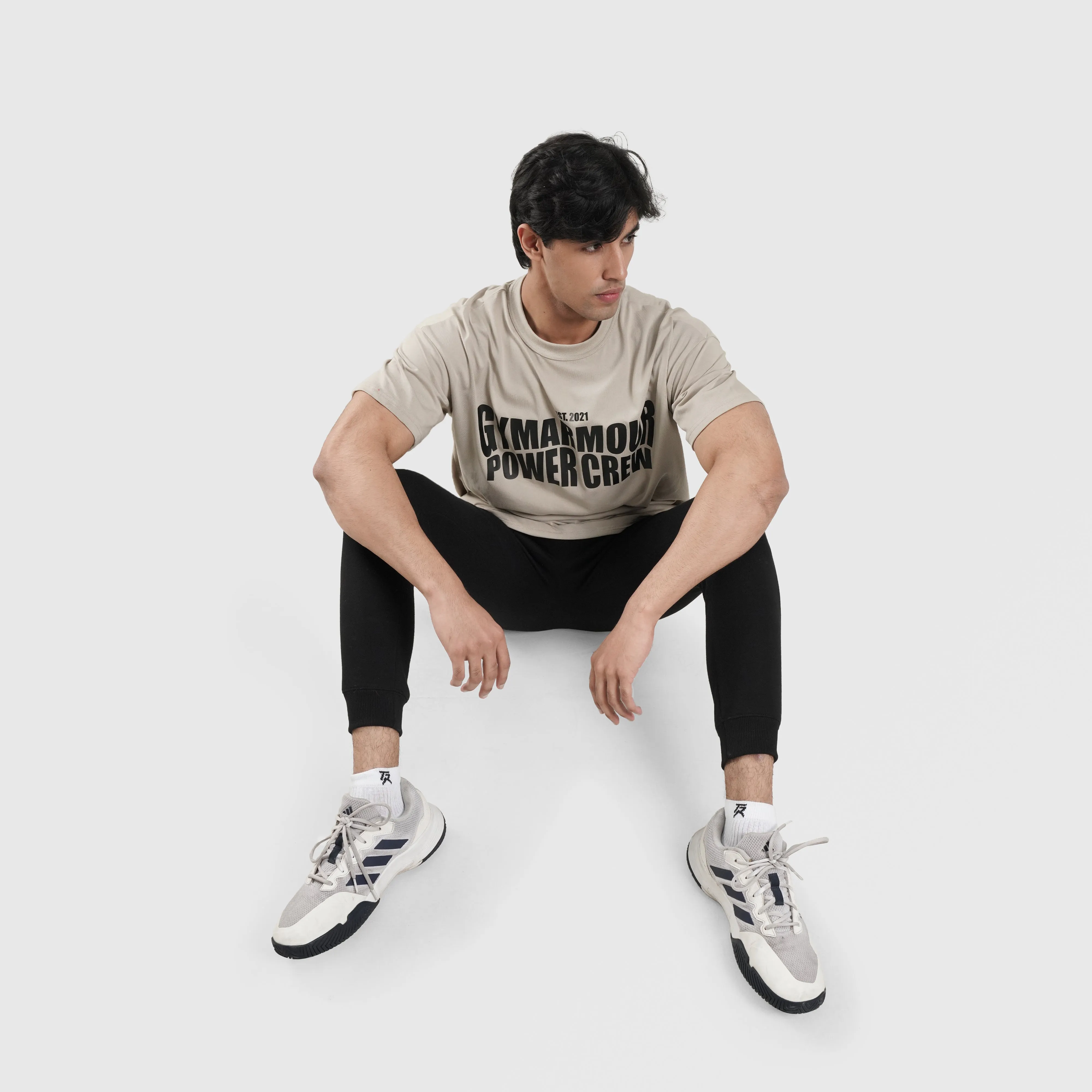 Power Crew Tee (Beige)