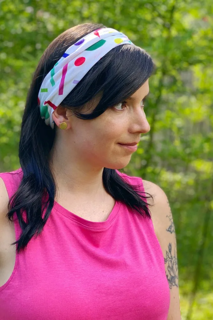 Primas Funfetti Print Tubular Headband Bandana