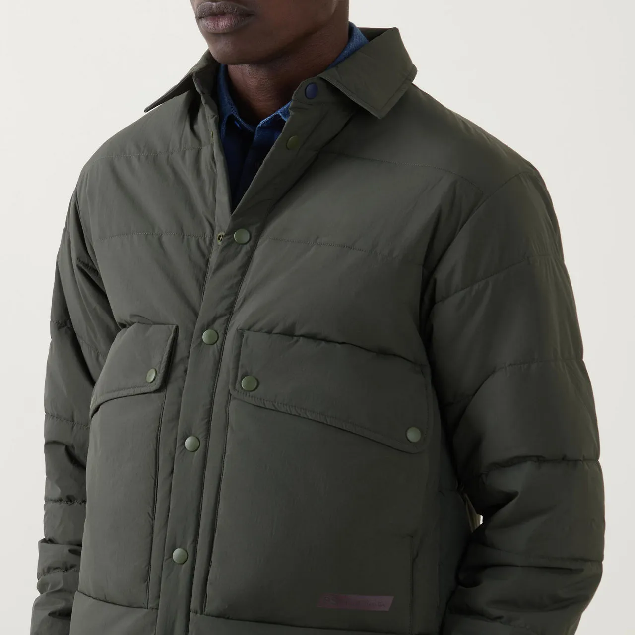 PS PAUL SMITH Fibre Down Jacket - Dark Green