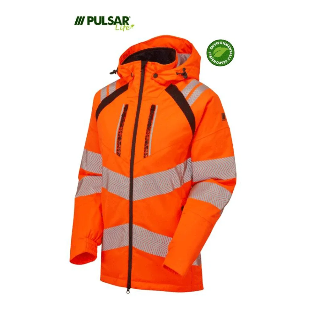 PULSAR® LIFE LFE969 GRS Women's Waterproof Hi-Vis Insulated Parka Orange